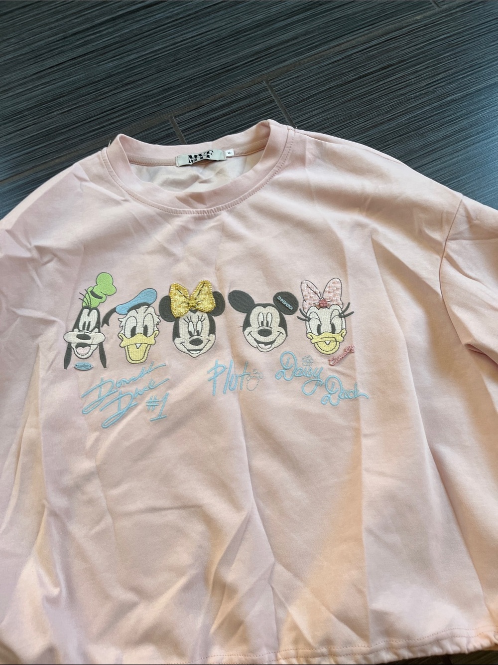 Kids Pink Disney Character Crewneck Top